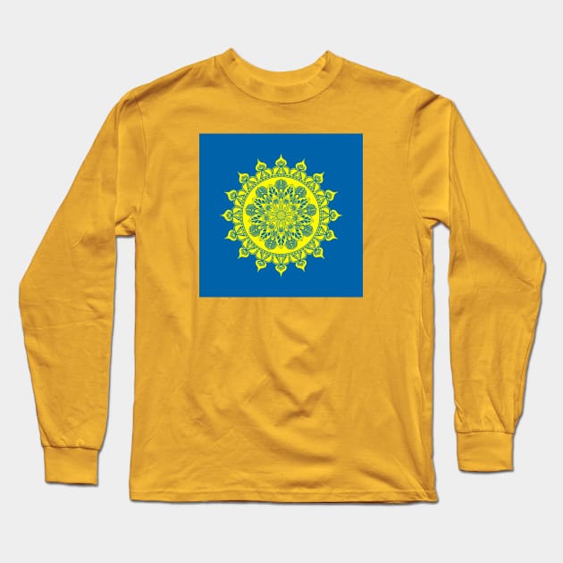 Mandala Art Long Sleeve T-Shirt by Gopublic.art